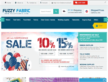 Tablet Screenshot of fuzzyfabric.com